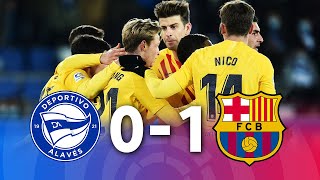 Deportivo Alaves vs Barcelona 01 La Liga 2022  MATCH REVIEW [upl. by Kass]