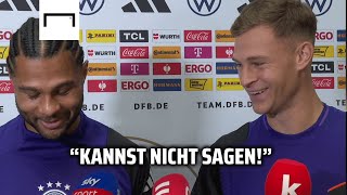 quotSind alle dem FritzleClub beigetretenquot 😂 Kimmich und Gnabry witzeln über den VfB [upl. by Sidney]