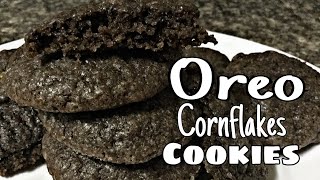 Oreo Cornflakes Cookies Recipe  Desserts  Snacks [upl. by Yur]