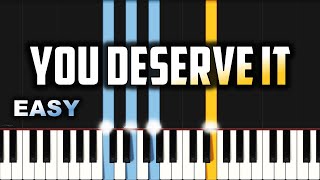 JJ Hairston  You Deserve It  EASY PIANO TUTORIAL BY Extreme Midi [upl. by Lleznod]