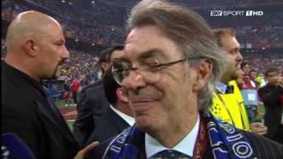 Intervista a Massimo Moratti dopo il Finale della Champions League [upl. by Earised]