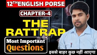 The Rattrap  Most Important Questions  Class 12 English 2025 [upl. by Yahsel]