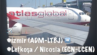 Atlasglobal KK1024 Flight Izmir to Nicosia  TCAGS Airbus A321131 [upl. by Lasser]