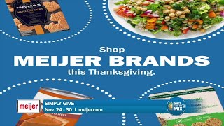 Shop for Meijer brands for Thanksgiving dinner help feed a family in need  Sponsored [upl. by Lerad]