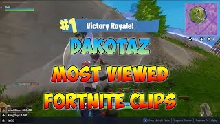 Dakotaz Most Viewed Fortnite Twitch Clips Of All Time [upl. by Okram]