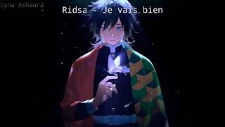 NightcoreFR  Je vais bien Ridsa  PAROLES [upl. by Kcirad]