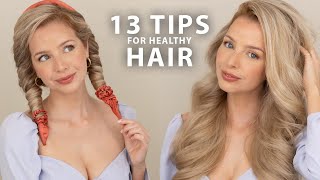 13 TIPS for Long Healthy Hair 💜✨ [upl. by Publia76]