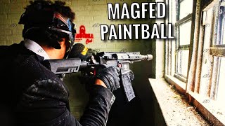 CRAZY PAINTBALL WAR Magfed paintball [upl. by Yenot]