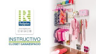 ¿Cómo Instalar un Closet GANAESPACIO de Rejiplas [upl. by Latif]