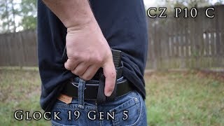 Cz P10c amp G19 Gen 5 Tulster HolsterMake Your Big Gun Seem Small [upl. by Torr]