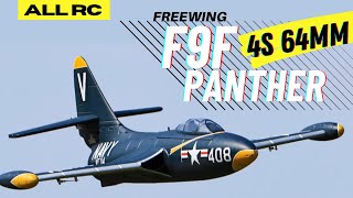 Freewing 64mm F9F Panther Demo Flight [upl. by Boynton3]