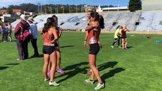 Santa Rosa girls 4x400 runs into state meet [upl. by Ahsoet]