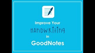 Improve Your Handwriting in GoodNotes  Free Practice Sheet [upl. by Anoel]