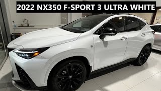 2022 Lexus NX350 FSport in Ultra White 4k video walkaround [upl. by Rior468]