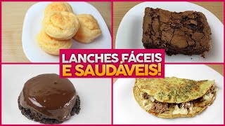 7 RECEITAS SAUDÁVEIS DE LANCHE DA TARDE  Deliciosas Rápidas e Fáceis de Fazer [upl. by Adnylem]