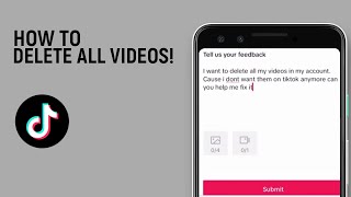 How To Delete All Videos On TikTok 2023 easy [upl. by Rramal]