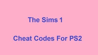 The Sims 1 Cheat Codes  Playstation 2  PS2 [upl. by Nosremaj]