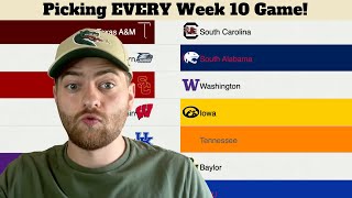 I picked EVERY Week 10 College Football game [upl. by Eisnyl880]