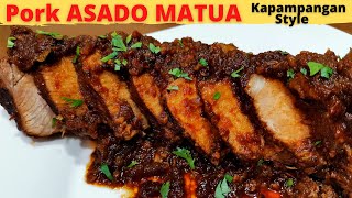 ASADONG KAPAMPANGAN  Asado MATUA  Pork Asado  Filipino Food [upl. by Arriec]