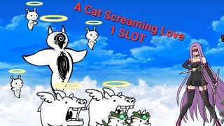 Battle Cats A Cat Screaming Love How to deafeat Clionel with one unit [upl. by Enirehs780]