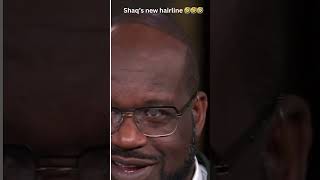 Shaqs new hairline is WILD 🤣🤣🤣 shaq insidethenba stephenasmith shorts nba [upl. by Giarc]