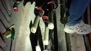 Straight through joint of 33KV 3CX300sqmm XLPE Cable [upl. by Mide]