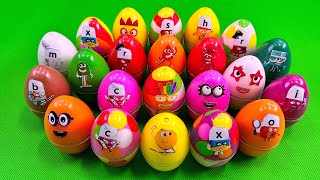 Rainbows EGGS 🌈 Mixing Rainbow SLIME with Numberblocks Colorful ASMR [upl. by Ojadnama175]