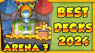 Best Arena 7 Decks Royal Arena Decks in Clash Royale  Best Clash Royale Arena 7 DECKS 2024 [upl. by Adniled]