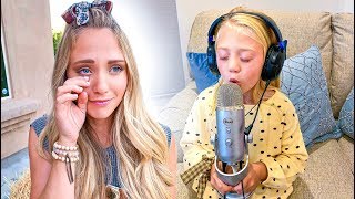 Everleigh Records Emotional Song For Her Mom Leaving Her In Tears [upl. by Arabrab]