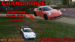 Forza Horizon 4  Forzathon Guide Grand Prize Airborne Pass Skill amp Moorhead WindFarm Speed Trap [upl. by Athey793]