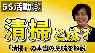 5S活動の「清掃」とは？  5Sの「清掃  seisou」の本当に意味をお伝えします。 動画（5S活動基礎講座編）スマイル5Sチャンネル [upl. by Amye706]