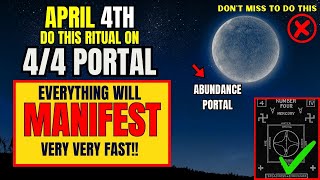 ✅4444 April Manifestation Portal Is Open For Abundance [upl. by Emmons]