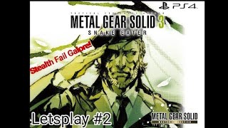 Metal Gear Solid 3 Snake Eater Master Collection Letsplay 2 Stealth Failure Galore [upl. by Asserak]