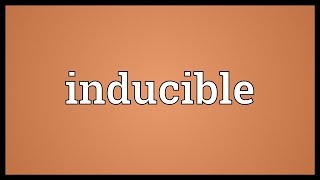 Inducible Meaning [upl. by Bandeen]