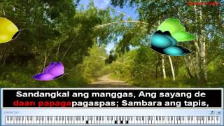 Paruparong Bukid  Nursery Rhymes  Filipino Folk Song for Children Karaoke [upl. by Winola]