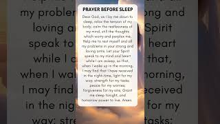 God prayer before sleep  Bedtime prayer  Powerful night prayer [upl. by Anitsud]