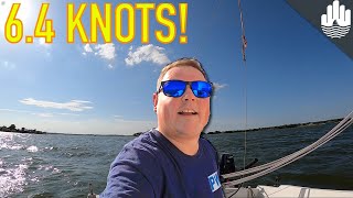 64 Knots In A Catalina 22 Sailboat [upl. by Modnarb]