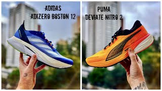 REVIEW ESPECIAL ADIDAS ADIZERO BOSTON 12 VS PUMA DEVIATE NITRO 2 [upl. by Casteel780]