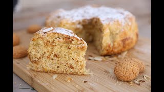 Italian Almond and Amaretti cake Torta Russa and scenic Journey [upl. by Margret]