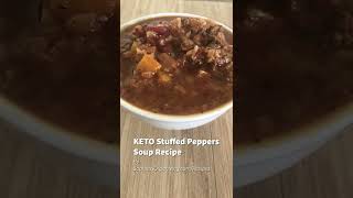 Stuffed Peppers Soup Recipe  Low Carb Keto Slow Cooker [upl. by Virgilia843]