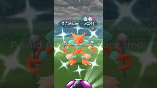 OMG Wild✨Shiny Alakazam in pokemongo [upl. by Esirehc]