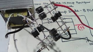 How To Make 10 AMP Rectifier Easy At Home YT45 [upl. by Hittel808]