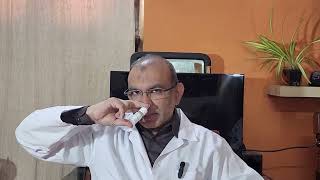 Technique of using steroid nasal spray  Hindi  Patient teaching programme [upl. by Aicyla]