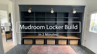 Mudroom Lockers  Timelapse Build in 2 Minutes [upl. by Anagrom]