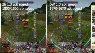 ArcheRage 69  Crashing Waves Atk Speed Test  2H vs Dual Wield ArcheRage [upl. by The]