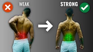 How To Get A Strong Lower Back The RIGHT Way 4 Must Do Exercises [upl. by Aliak845]