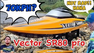 Vector SR80 pro first run in rough water [upl. by Haneeja939]