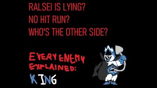 Deltarune  Every Enemy Explained King [upl. by Annahsad]