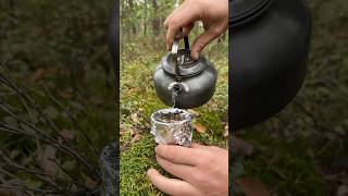 ✅ Survival Bushcraft Skills Tea Lifehack 💦 camping survival bushcraft outdoors lifehack [upl. by Ainoz]