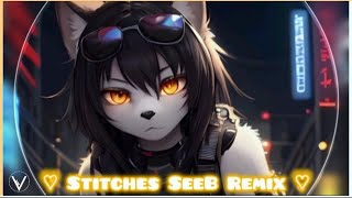 「Nightcore」➫ Stitches SeeB Remix ♡♬ 2024VivziDJ [upl. by Stilwell]